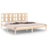Cadre de lit sans matelas 180x200 cm bois massif 