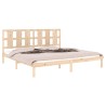 Cadre de lit sans matelas 180x200 cm bois massif 