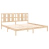 Cadre de lit sans matelas 180x200 cm bois massif 