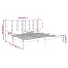 Cadre de lit sans matelas 180x200 cm bois massif 