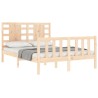 Cadre de lit sans matelas bois de pin massif 
