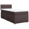 Sommier à lattes de lit avec matelas Marron foncé 90x200 cm 