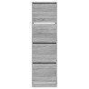 Armoire à chaussures 4 tiroirs rabattables sonoma 60x42x204 cm 
