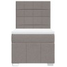 Sommier à lattes de lit avec matelas Taupe 90x190 cm Tissu 