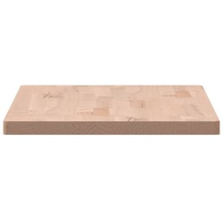 Dessus de table 80x40x2,5 cm rectangulaire bois massif de hêtre 