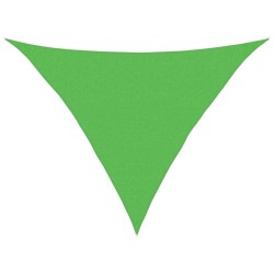 Voile d'ombrage 160 g/m² Vert clair 2,5x2,5x3,5 m PEHD 