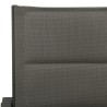 Ensemble à manger de jardin 3 pcs noir textilène et acier 