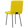 Chaises à manger lot de 4 jaune velours 