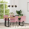 Chaises à manger lot de 4 Rose Velours 
