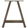 Pieds de table basse en forme de A, 2 pièces, 38 x (42-43) cm, acier 