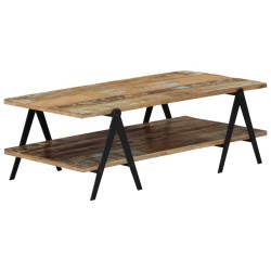 Table basse 115x60x40 cm Bois de récupération massif 