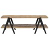 Table basse 115x60x40 cm Bois de récupération massif 