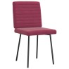 Chaises à manger lot de 4 Rouge bordeaux Velours 