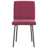 Chaises à manger lot de 4 Rouge bordeaux Velours 