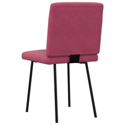 Chaises à manger lot de 4 Rouge bordeaux Velours 