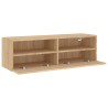 Meuble TV mural chêne sonoma 100x30x30 cm bois d'ingénierie 