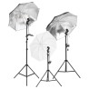Kit de studio photo avec éclairage et toile de fond 