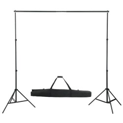 Kit de studio photo avec éclairage et toile de fond 