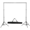Kit de studio photo avec éclairage et toile de fond 