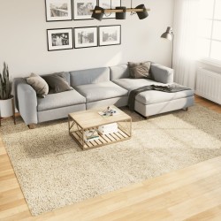 Tapis shaggy PAMPLONA poils longs moderne doré 240x340 cm 