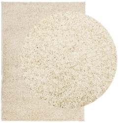 Tapis shaggy PAMPLONA poils longs moderne doré 240x340 cm 