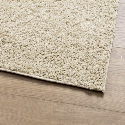 Tapis shaggy PAMPLONA poils longs moderne doré 240x340 cm 