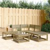 Salon de jardin 5 pcs bois de pin imprégné 