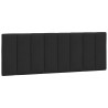 Lit avec matelas noir 140x200 cm velours 
