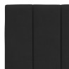Lit avec matelas noir 140x200 cm velours 