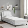 Cadre de lit avec LED sans matelas blanc 80x200 cm 
