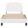 Cadre de lit avec LED sans matelas blanc 80x200 cm 