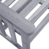Chaises de jardin avec table à thé et coussins Acacia solide 