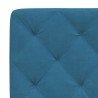 Lit avec matelas bleu 120x200 cm velours 