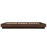 Cadre de lit sans matelas chêne marron 120x200 cm 