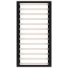 Cadre de lit sans matelas noir 90x200 cm bois massif 