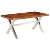 Table à manger bois massif 180x90x76 cm 