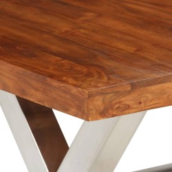 Table à manger bois massif 180x90x76 cm 