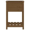Jardinière avec étagère Marron miel 54x34,5x81 cm Bois de pin 