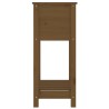Jardinière avec étagère Marron miel 54x34,5x81 cm Bois de pin 