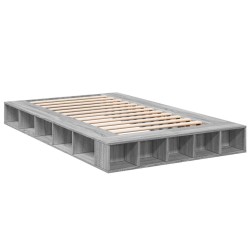 Cadre de lit sans matelas sonoma gris 120x190 cm 