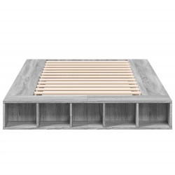 Cadre de lit sans matelas sonoma gris 120x190 cm 