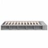 Cadre de lit sans matelas sonoma gris 120x190 cm 
