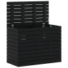Panier à linge noir 88,5x44x66 cm bois massif de pin 