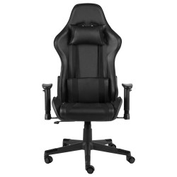Chaise de jeu pivotante Noir PVC 