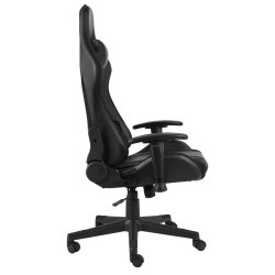Chaise de jeu pivotante Noir PVC 