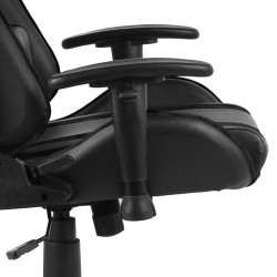 Chaise de jeu pivotante Noir PVC 