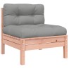Salon de jardin 4 pcs et coussins bois massif sapin de douglas 