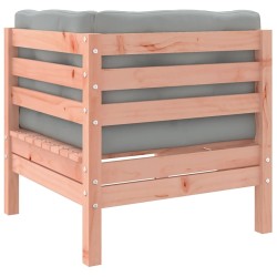 Salon de jardin 4 pcs et coussins bois massif sapin de douglas 
