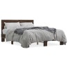 Cadre de lit sans matelas chêne marron 140x200 cm 