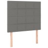 Sommier à lattes de lit avec matelas Gris foncé 80x200 cm Tissu 